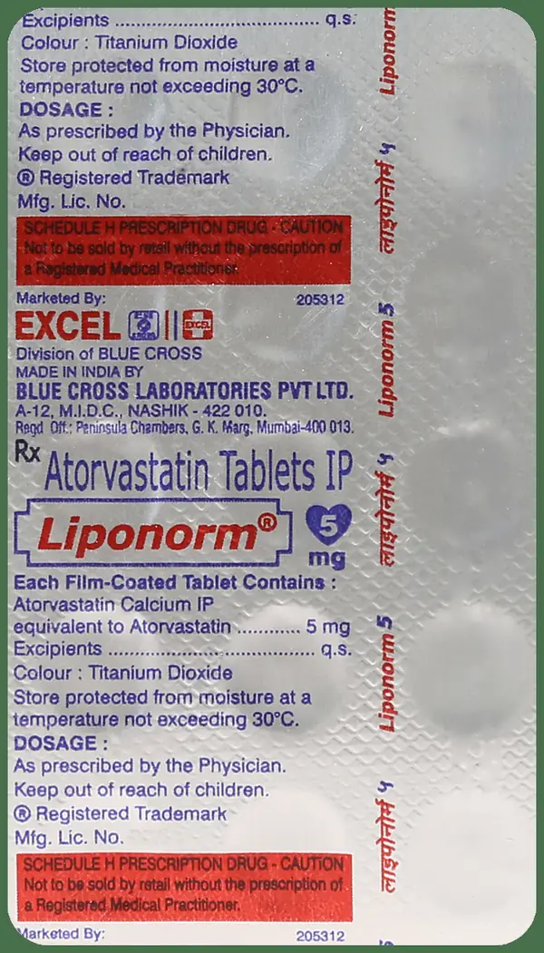 Liponorm 5mg Tablet