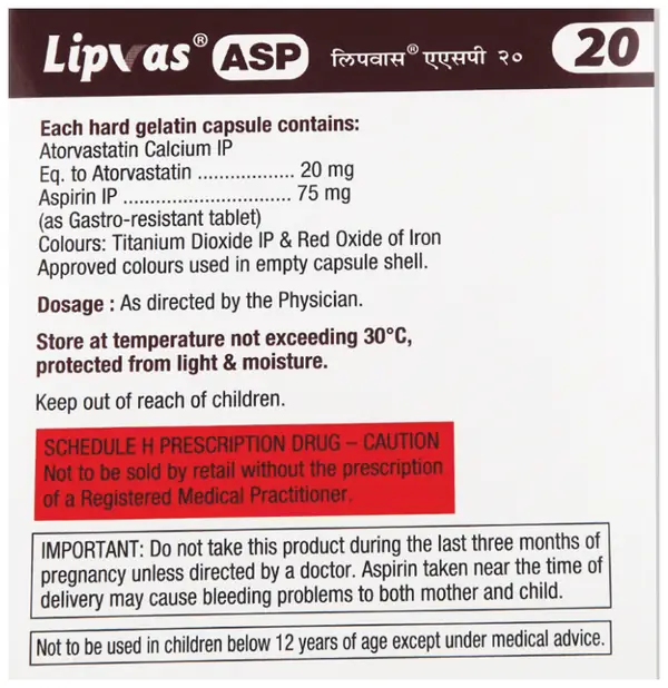 Lipvas ASP 20 Capsule
