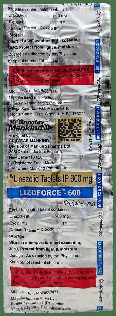 Lizoforce 600mg Tablet