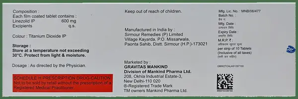 Lizoforce 600mg Tablet thumbnail 4