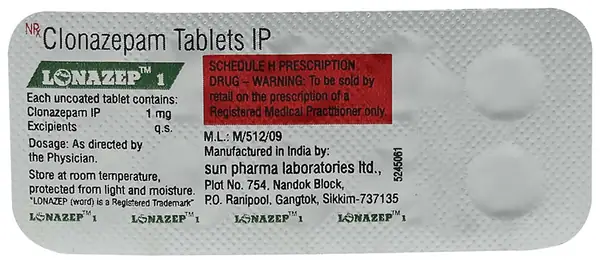 Lonazep 1mg Tablet
