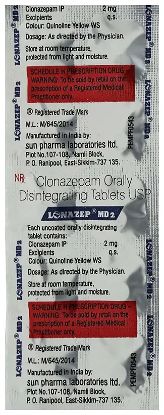 Lonazep 2mg Tablet MD