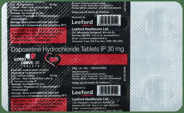 Long Drive 30mg Tablet thumbnail 2