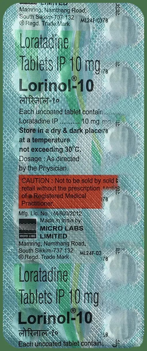 Lorinol 10 Tablet thumbnail 2