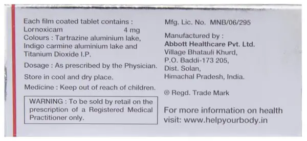 Lorsaid SD 4 Tablet