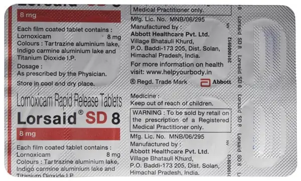 Lorsaid SD 8 Tablet