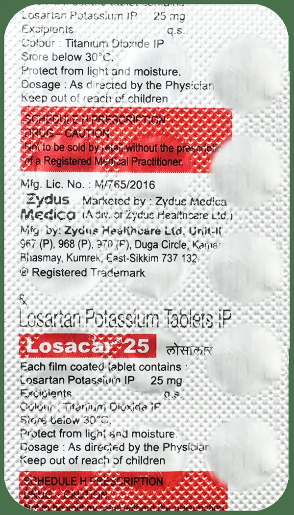 Losacar 25 Tablet