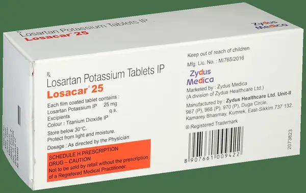 Losacar 25 Tablet thumbnail 4