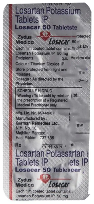 Losacar 50 Tablet
