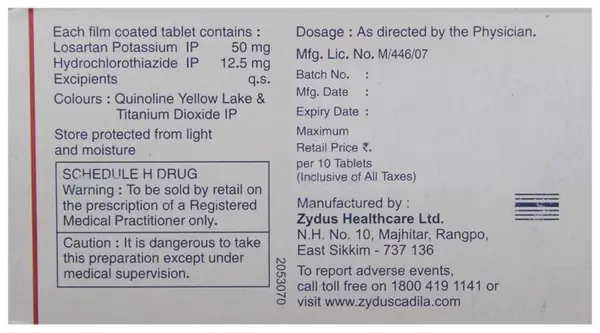 Losacar-H Tablet thumbnail 2