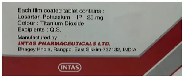 Losartas 25 Tablet