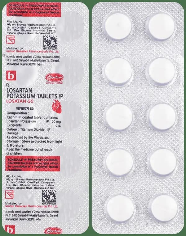 Losatan 50mg Tablet