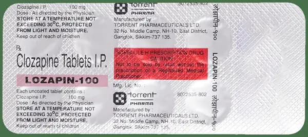 Lozapin 100mg Tablet