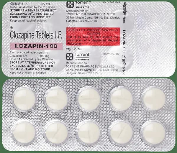 Lozapin 100mg Tablet thumbnail 2