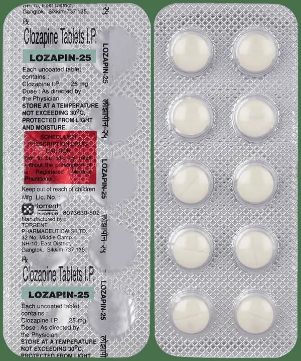 Lozapin 25mg Tablet thumbnail 2