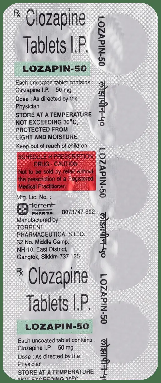 Lozapin 50mg Tablet thumbnail 2