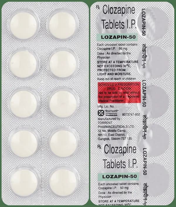Lozapin 50mg Tablet thumbnail 3