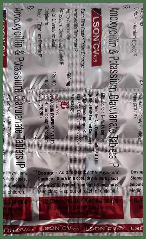 Lson CV 625 Tablet