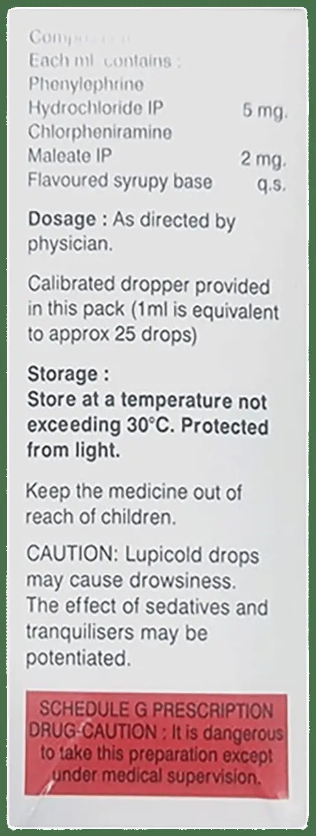 Lupicold Oral Drops