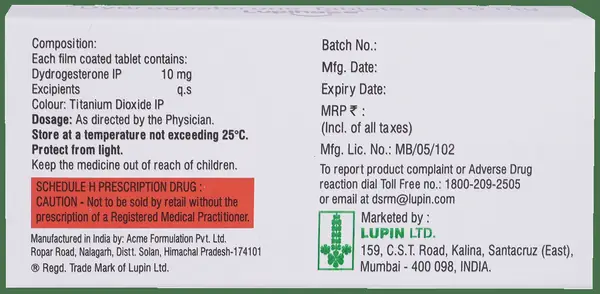 Lupihope 10mg Tablet thumbnail 4