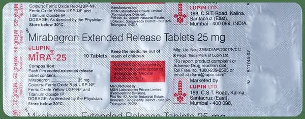 Lupin Mira 25 Tablet ER