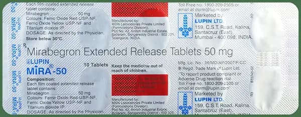 Lupin Mira 50 Tablet ER