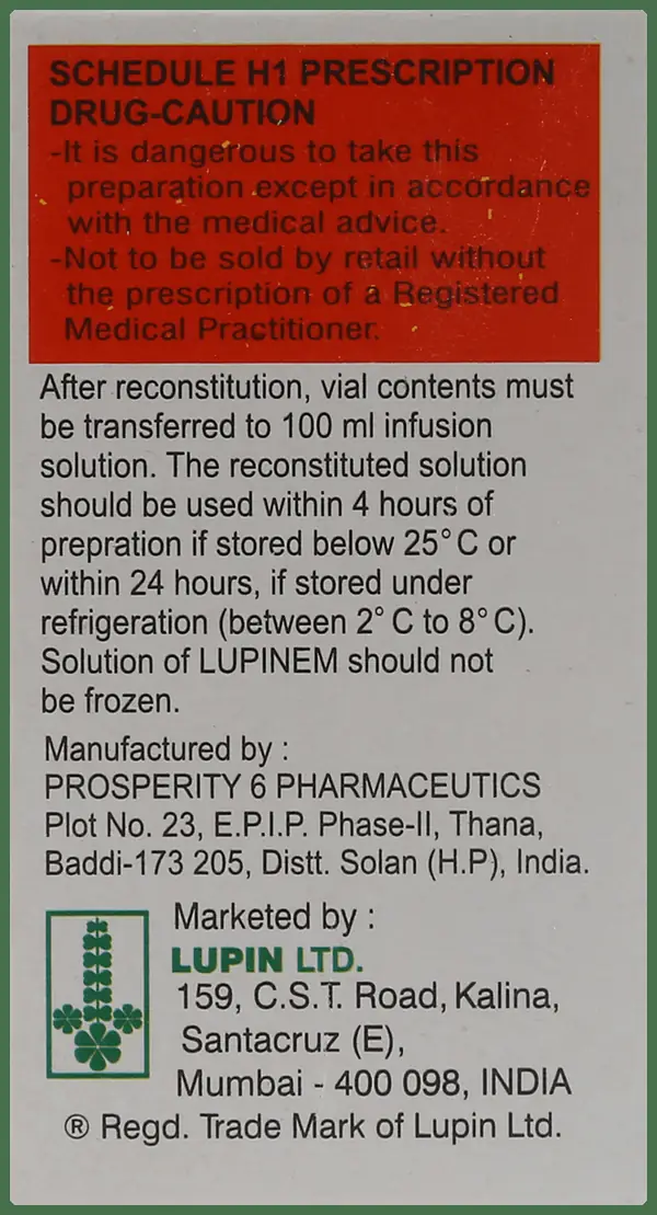 Lupinem 500mg Injection