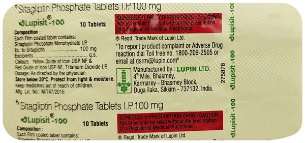Lupisit 100mg Tablet