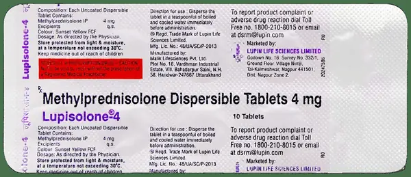 Lupisolone 4mg Tablet thumbnail 2