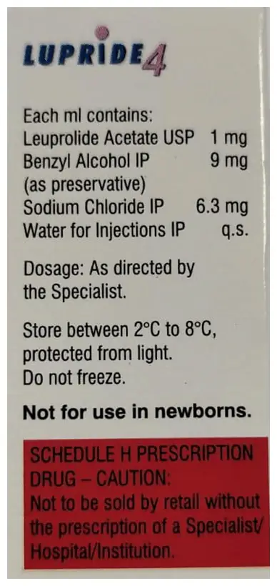 Lupride 4mg Injection thumbnail 2