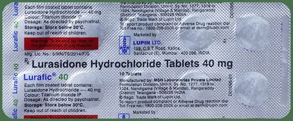 Lurafic 40 Tablet thumbnail 4