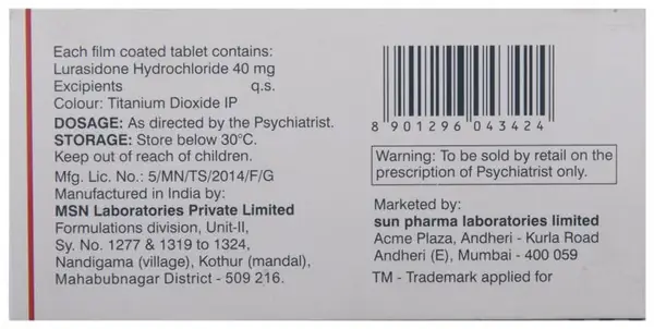 Luramax 40 Tablet thumbnail 5