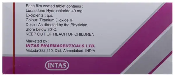 Lurasid 40 Tablet