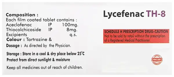 Lycefenac TH 8 Tablet