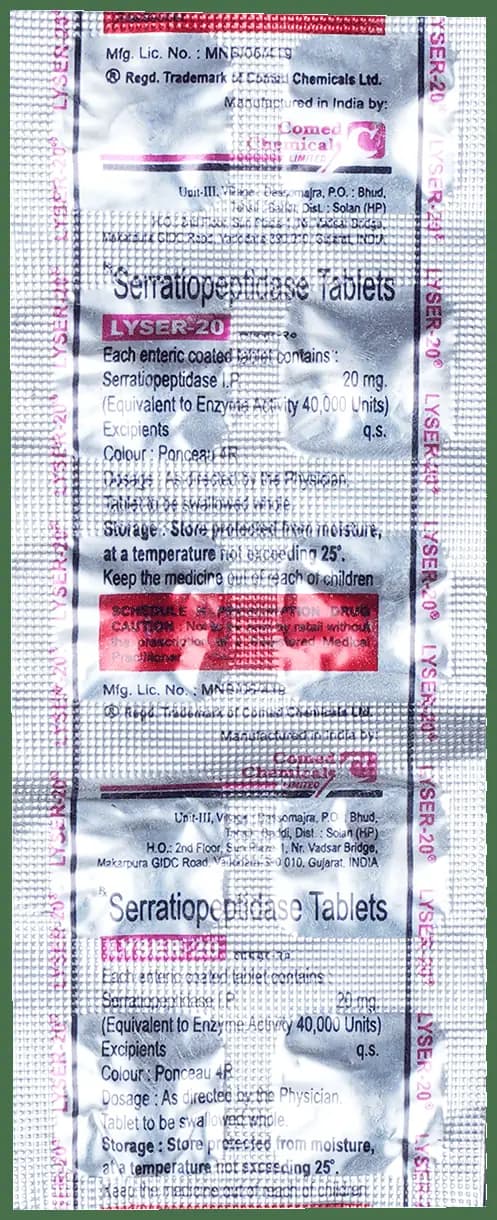 Lyser 20mg Tablet