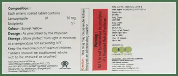M Lanz 30mg Capsule