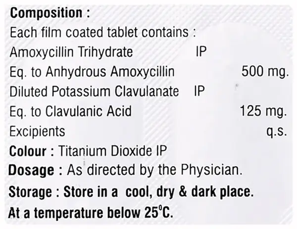 M2H CV 625 Tablet