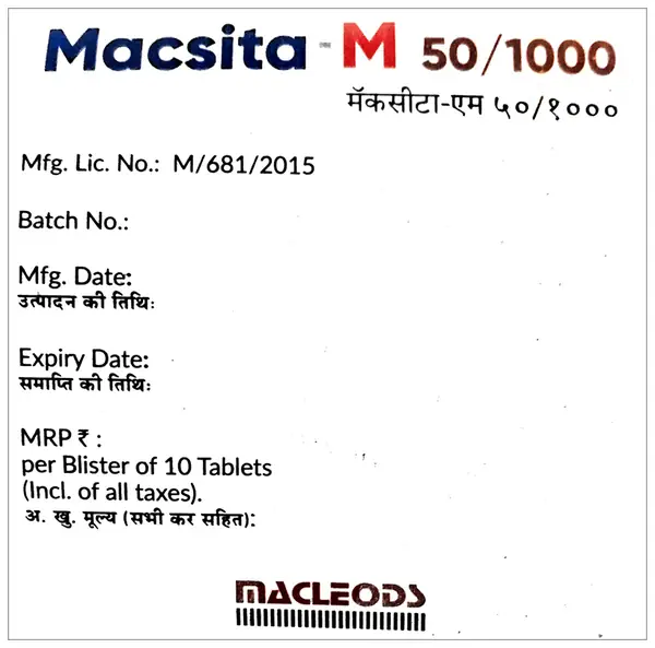Macsita-M 50/1000 Tablet