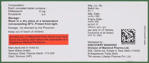 Mahacort DZ 6 Tablet