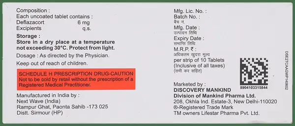 Mahacort DZ 6 Tablet thumbnail 3