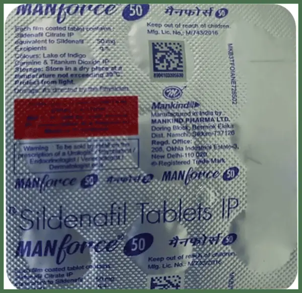 Manforce 50mg Tablet thumbnail 2