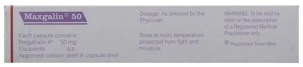Maxgalin 50 Capsule thumbnail 2