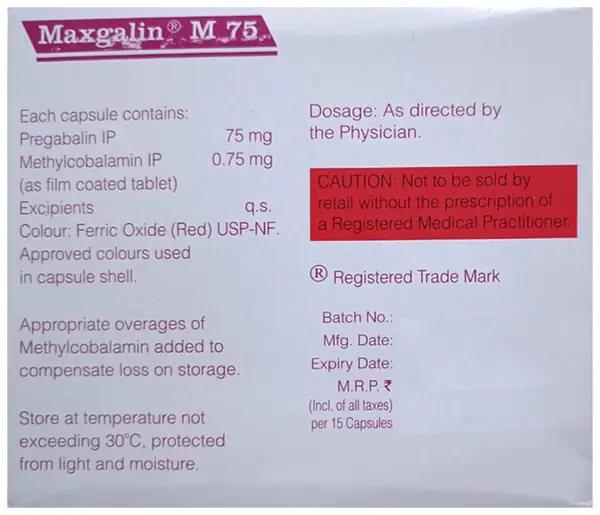 Maxgalin M 75 Capsule thumbnail 3