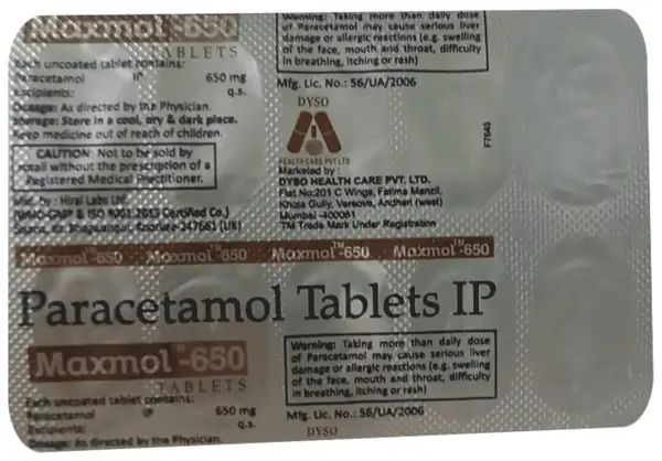 Maxmol 650 Tablet