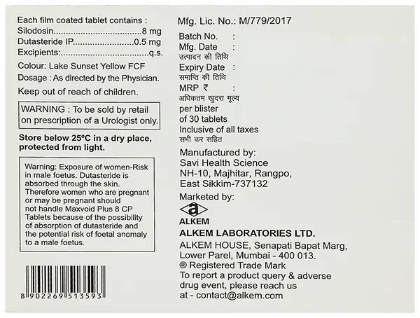 Maxvoid Plus 8 CP Tablet