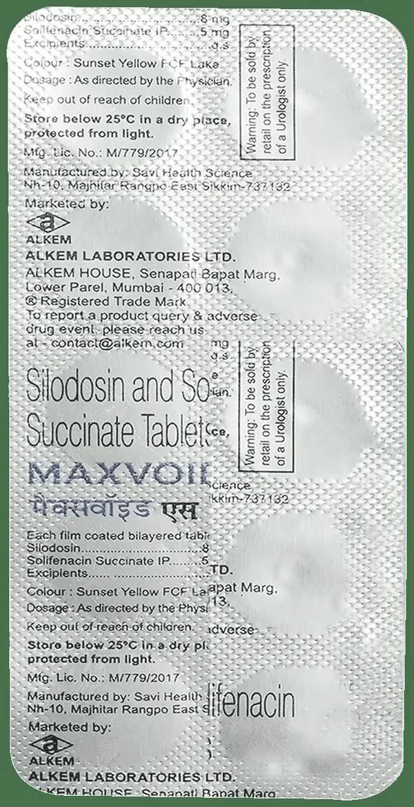 Maxvoid S 8mg/5mg Tablet thumbnail 3