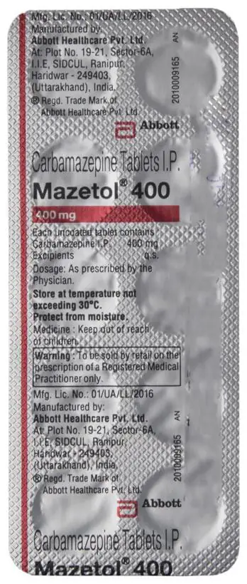 Mazetol 400 Tablet