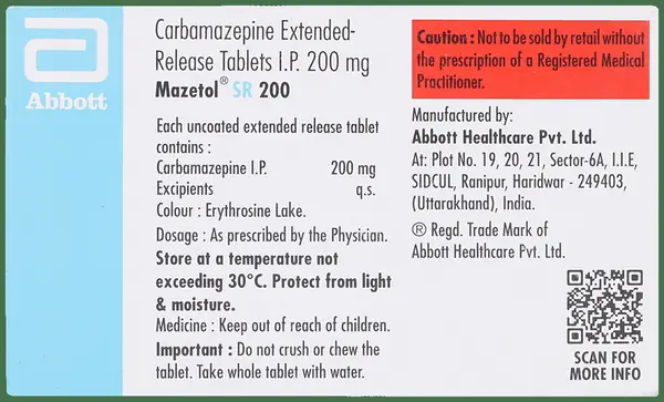 Mazetol SR 200 Tablet thumbnail 5