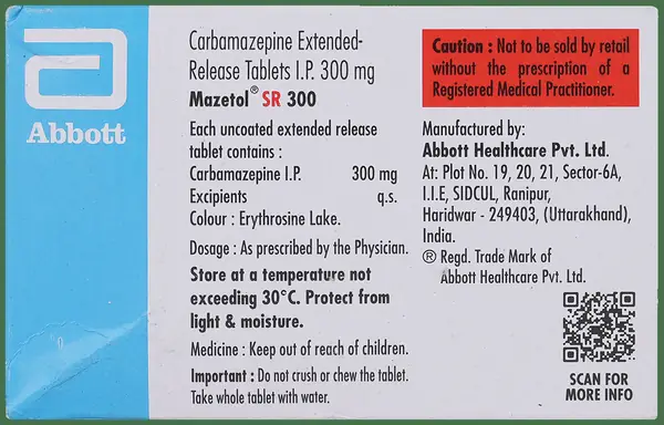 Mazetol SR 300 Tablet thumbnail 4