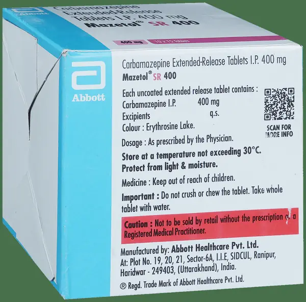 Mazetol SR 400 Tablet thumbnail 3